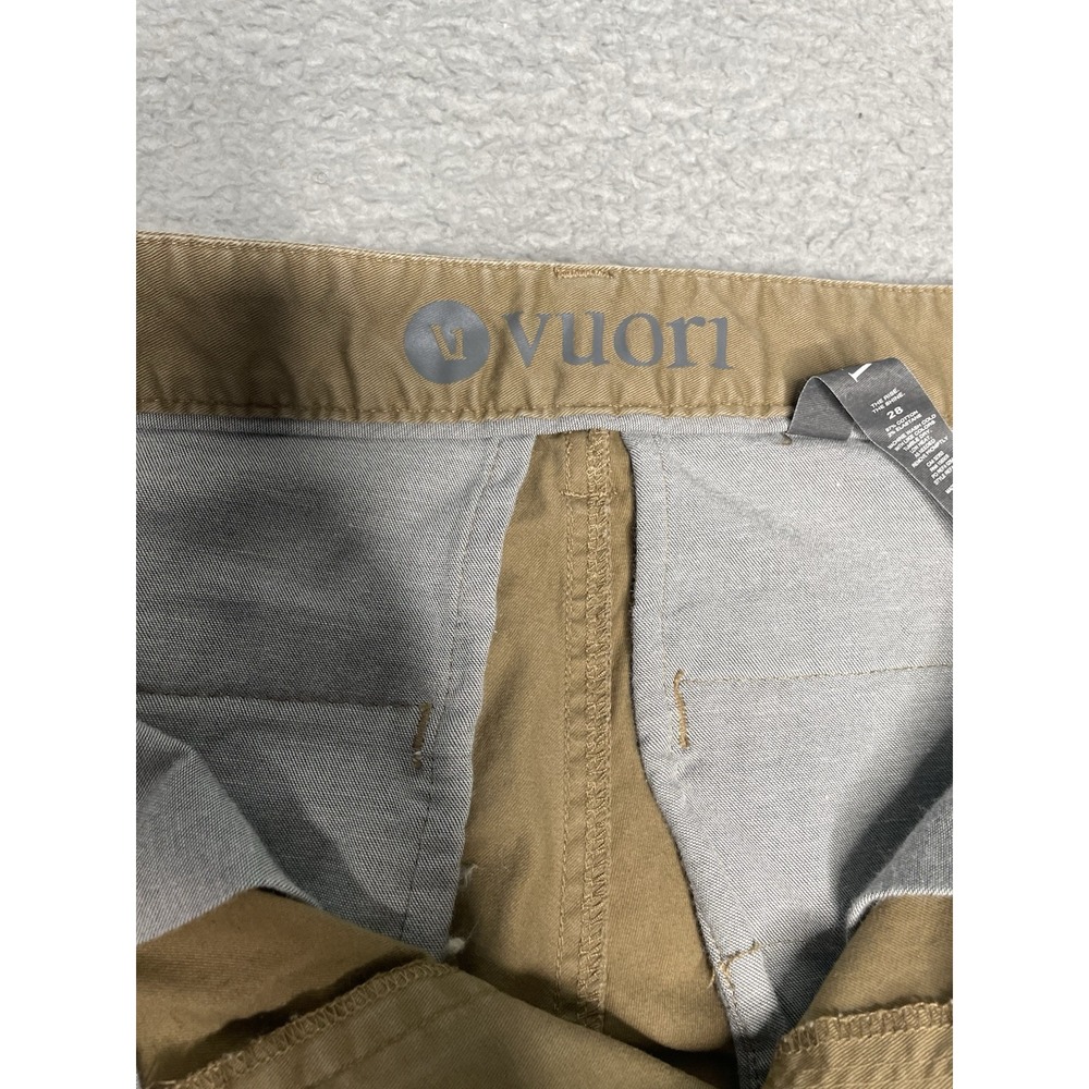 Vuori Collins Chino Pants Mens/Youth‎ 28x24 Brown Twill Stretch Classic Casual - Picture 3 of 12